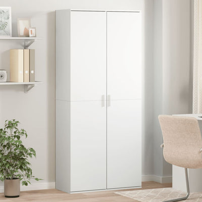 Stella Homewares Highboard White 80x35x180 cm Engineered Wood