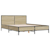 Stella Homewares Bed Frame without Mattress Sonoma Oak 150x200 cm