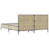 Stella Homewares Bed Frame without Mattress Sonoma Oak 150x200 cm