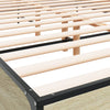 Stella Homewares Bed Frame without Mattress Sonoma Oak 150x200 cm