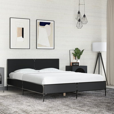 Stella Homewares Bed Frame without Mattress Black 135x190 cm