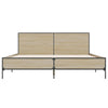 Stella Homewares Bed Frame without Mattress Sonoma Oak 135x190 cm