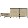 Stella Homewares Bed Frame without Mattress Sonoma Oak 135x190 cm