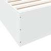 Stella Homewares Bed Frame without Mattress White 183x203 cm King