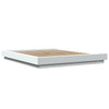 Stella Homewares Bed Frame with LED Lights without Mattress White 150x200 cm