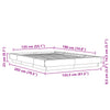 Stella Homewares Bed Frame without Mattress White 135x190 cm