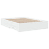 Stella Homewares Bed Frame with Drawers without Mattress White 135x190 cm