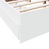 Stella Homewares Bed Frame with Drawers without Mattress White 150x200 cm