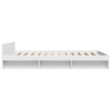 Stella Homewares Bed Frame with Drawers without Mattress White 150x200 cm