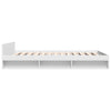 Stella Homewares Bed Frame with Drawers without Mattress White 135x190 cm