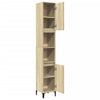 Stella Homewares Bathroom Cabinet Sonoma Oak 30x30x190 cm Engineered Wood