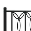 Stella Homewares Metal Bed Frame without Mattress with Headboard Black 107x203 cm King Single