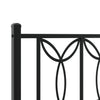 Stella Homewares Metal Bed Frame without Mattress with Headboard Black 183x203 cm King