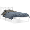 Stella Homewares Metal Bed Frame without Mattress with Headboard White 107x203 cm King Single