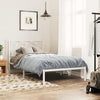 Stella Homewares Metal Bed Frame without Mattress with Headboard White 107x203 cm King Single