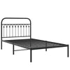 Stella Homewares Metal Bed Frame without Mattress with Headboard Black 107x203 cm King Single