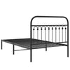 Stella Homewares Metal Bed Frame without Mattress with Headboard Black 107x203 cm King Single