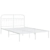 Stella Homewares Metal Bed Frame without Mattress with Headboard White 135x190 cm