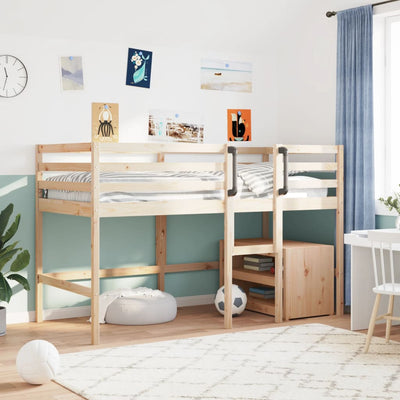 Stella Homewares Kids' Loft Bed without Mattress 92x187 cm Single Solid Wood Pine