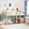 Stella Homewares Kids' Loft Bed without Mattress 90x190 cm Solid Wood Pine