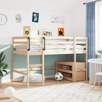 Stella Homewares Kids' Loft Bed without Mattress 92x187 cm Single Solid Wood Pine
