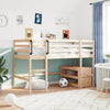 Stella Homewares Kids' Loft Bed without Mattress 90x190 cm Solid Wood Pine