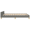Stella Homewares Bed Frame without Mattress Dark Grey 137x187 cm Double Fabric
