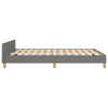 Stella Homewares Bed Frame without Mattress Dark Grey 137x187 cm Double Fabric