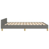 Stella Homewares Bed Frame without Mattress Dark Grey 137x187 cm Double Fabric
