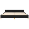 Stella Homewares Bed Frame without Mattress Black 152x203 cm Queen Fabric
