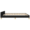 Stella Homewares Bed Frame without Mattress Black 152x203 cm Queen Fabric