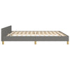 Stella Homewares Bed Frame without Mattress Dark Grey 152x203 cm Queen Fabric