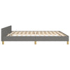 Stella Homewares Bed Frame without Mattress Dark Grey 152x203 cm Queen Fabric