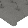 Stella Homewares Bed Frame without Mattress Dark Grey 152x203 cm Queen Fabric