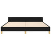 Stella Homewares Bed Frame without Mattress Black 152x203 cm Queen Fabric