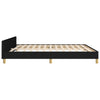 Stella Homewares Bed Frame without Mattress Black 152x203 cm Queen Fabric