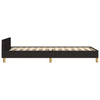 Stella Homewares Bed Frame without Mattress Black 107x203 cm King Single Size Fabric