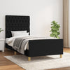 Stella Homewares Bed Frame without Mattress Black 107x203 cm King Single Size Fabric