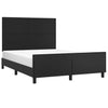 Stella Homewares Bed Frame without Mattress Black 137x187 cm Double Faux Leather