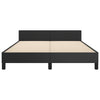 Stella Homewares Bed Frame without Mattress Black 137x187 cm Double Faux Leather
