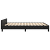 Stella Homewares Bed Frame without Mattress Black 137x187 cm Double Faux Leather