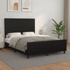 Stella Homewares Bed Frame without Mattress Black 137x187 cm Double Faux Leather