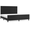 Stella Homewares Bed Frame without Mattress Black 152x203 cm Queen Faux Leather