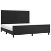 Stella Homewares Bed Frame without Mattress Black 152x203 cm Queen Faux Leather