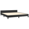 Stella Homewares Bed Frame without Mattress Black 152x203 cm Queen Faux Leather