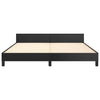 Stella Homewares Bed Frame without Mattress Black 152x203 cm Queen Faux Leather