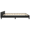 Stella Homewares Bed Frame without Mattress Black 152x203 cm Queen Faux Leather