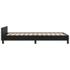 Stella Homewares Bed Frame without Mattress Black 107x203 cm King Single Size Velvet