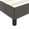 Stella Homewares Bed Frame without Mattress Dark Grey 152x203 cm Queen Velvet