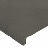 Stella Homewares Bed Frame without Mattress Dark Grey 152x203 cm Queen Velvet